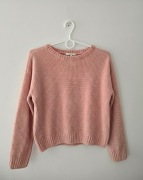 Różowy Sweter Oversize Sinsay Pudrowy róż Xs