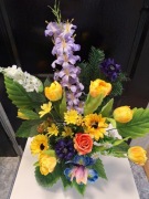 Wazon/ wiązanka/ stroik na cmentarz,  wiosenny obciążony 