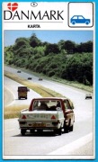 DANIA mapa samochodowa  1988 rok