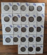 23szt niemieckich starych monet 5pfennig [A] od 1890 do 1914