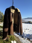 Kurtka męska zimowa, kożuch naturalny r. L