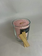 Świeca sypana „Płatki Róż i Biała Brzoskwinia” – pojemnik okrągły