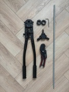 Zaciskarka zestaw do rur PEX 16-25mm nożyce, sprężyna, kalibrator