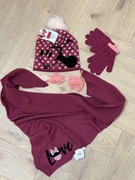 Czapka chusta rękawiczki Minnie Mouse r.53