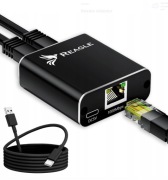 Reagle Adapter Rozdzielacz Switch Splitter Lan Ethernet RJ45 2XRJ45