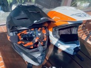 Kask i gogle enduro Cross hulajnoga 