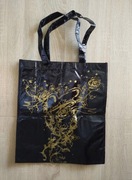 Czarna duża torba z nadrukiem tatuaż alternative tattoo A4 rockowa torebka