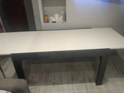 Duzy stol rozkladany.kolor,,,,antracyt,,,,bialy wysoki polysk