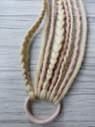 Dredy w gumce doczepy dredloki peruka warkoczyki zagęszczanie włosów treska