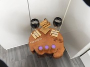 STOLIK KAWOWY DRZEWO CZEREŚNIOWE RĘKODZIEŁO