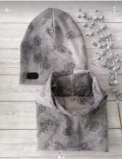 Komplet szare kwiaty 48-50