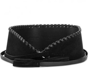 Pasek damski skórzany zamszowy TWINSET czarny