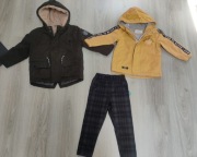 Zestaw 2 kurtek dziecięcych i spodni, r.98. Atrakcyjna cena