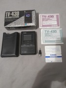 Przenośny mini tv Casio TV-430 nowy+ pudelko+ papiery