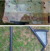 Szyba + ramka prawe tylne drzwi hyundai i10