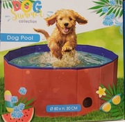 basen dla psa czerwony średnica 80 cm wysokość 30 cm nowy