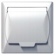 AKCENT GPH-1AZ/00/w- gniazdo pojedyncze z/u IP44