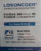 Bateria BN36  Xiaomi MI 6X A2 LOSONCOER
