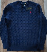 Sweter męski Polo Ralph Lauren granatowy rozmiar XL. Stan: nowy.