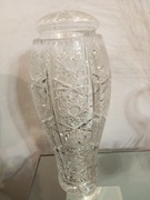 Wazon kryształowy z deklem