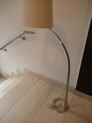 Lampa podłogowa Tucan ,chrom ,wys.160 cm , śr. klosza 30x40 cm ,wys.30 cm 
