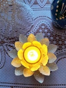 Świeca LED Kwiat Lotosu – lampa dekoracyjna.