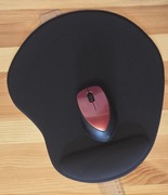 TRUST Podkładka pod mysz BigFoot XL żelowa, czarna