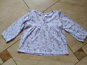 Bluzeczka fioletowa w kwiatuszki, So Cute, r. 86