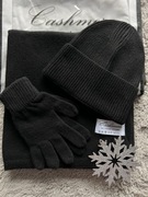 Zestaw z rękawiczkami 50%wełny i 50%kaszmiru