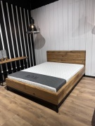 Łóżko dębowe Loft Edgar 160x200