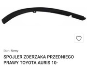 Spojler Toyota Auris 2010rok