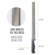 DECORA Nóż ząbkowany ostrze 30cm uniwersalny do spodów ciast chleba 