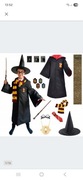 STRÓJ HARRY POTTER zestaw 12 elemen. 12-13 lat plakat PERON 9 3/4 r.152-158