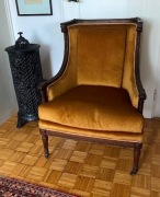 FOTEL BERŻERA W STYLU LUDWIK XVI Z KOŃCA XIX WIEKU