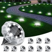 FIFlying Zestaw 10 Lamp Solarnych do Gruntu - Oświetlenie Ogrodowe IP65