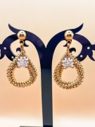 KOLCZYKI ZIMA ŚNIEŻYNKI STAL SZLACHETNA