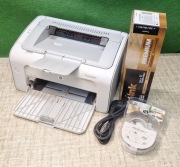 Drukarka laserowa HP P1005 -  nowy toner, nowe kable, tylko 1 338 str