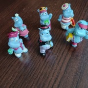 FIGURKI - KINDER NIESPODZIANKA - HIPOPOTAMY 6 SZT - LATA 90-TE -.
