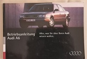 INSTRUKCJA OBSŁUGI SAMOCHODU AUDI A6 / NIEMIECKA