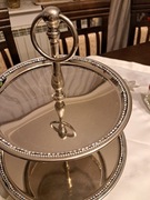 Patera piętrowa i 2 świeczniki 