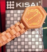 Kisai Tokyo flash  Japoński Zegarek z drewna 