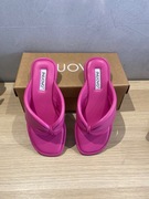 Inuovo fuksja klapki damskie modne wygodne nowe r 37