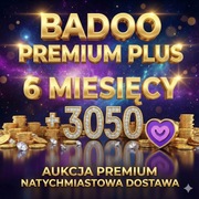 BADOO PREMIUM plus 6 MIESIACY + 3050 kredyty  <  >  szybka realizacja  