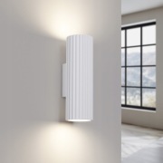 2x Kinkiet Lampa Karbon Biały
