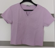 FB Sister New Yorker liliowy crop top M