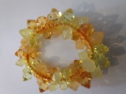 Bransoletka imitacja bursztynu gumka odcienie kształty! 