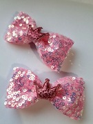 Spinki do włosów Kokardki 2 sztuki Różowy 