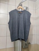 bezrękawnik XL Carpe Diem sweter sweterek z dekoltem w serek classic Pima u