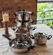 PROMOCJA! 4 garnki + rondel + głęboka patelnia(12 elementów)