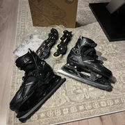 Łyżwy Rolki 2w1 RAVEN Pulse Black rozmiar 40-43 NAOSTRZONE